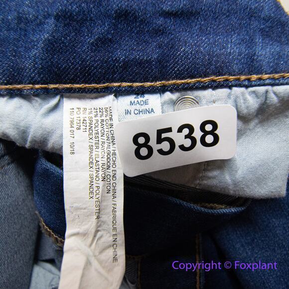 New! Eloquii Classic Fit Bell Bottom Flare Leg Jean, women plus size 24 - Picture 8 of 10